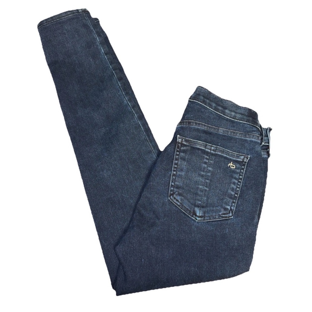 Rag & Bone Denim Dark Wash Coated Mae 26 Skinny ST-W1532K089CTM Normcore Preppy